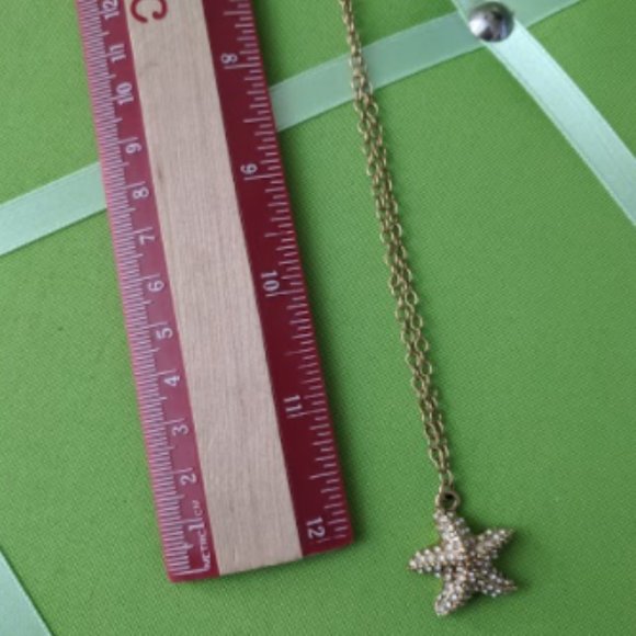 J. Crew Starfish Necklace with Pave Crystals - Picture 4 of 4